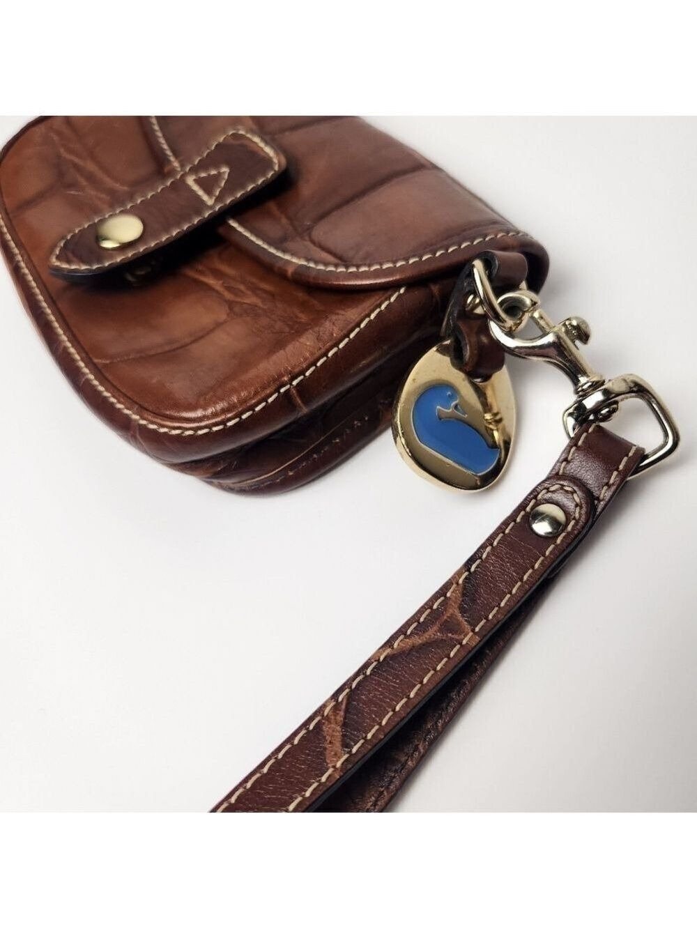 Vintage Dooney & Bourke Leather Wristlet Purse - Picture 3 of 13